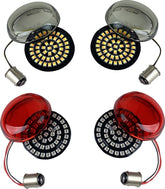 Genesis® 4 LED Front & Rear Turn Signal Kit - Touring & Dyna & Sportster & Softail Turn Signals Custom Dynamics Default Title
