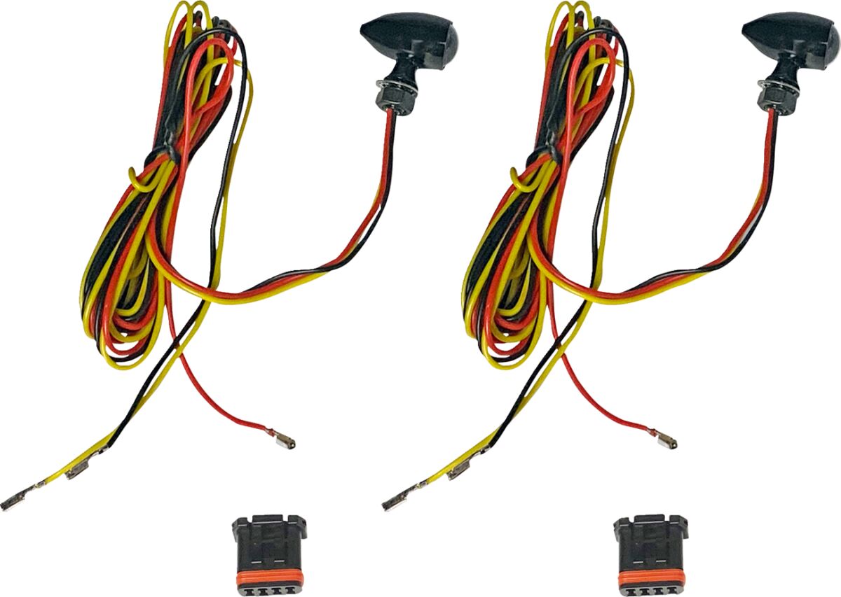 Custom Dynamics Lights Micro Bullet Amber/Red TURN SIGNAL GROUP Custom Dynamics
