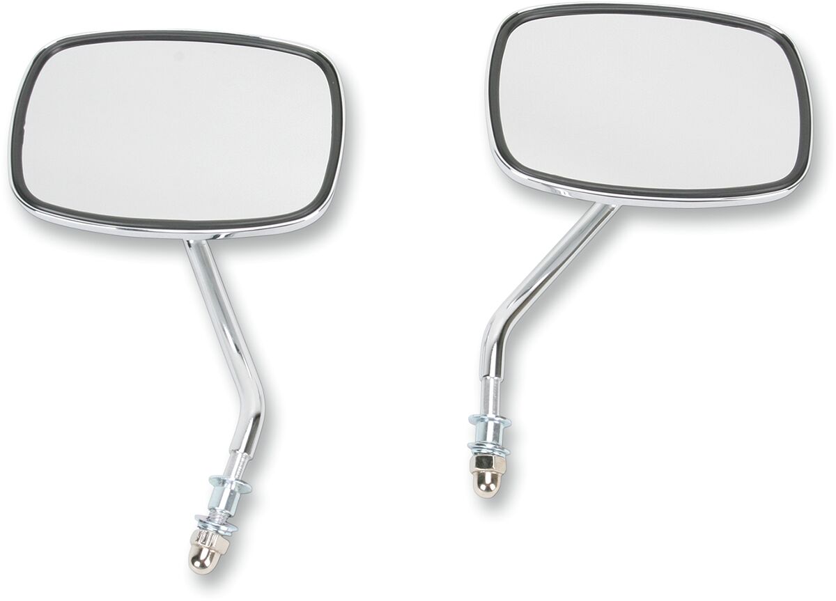 Emgo Mirror Chrome Pair Ec Shrtstem MIRRORS Emgo