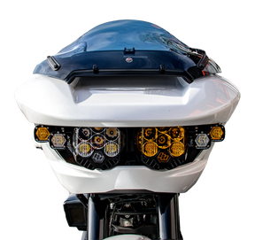 A10 Moto Baja Designs Lp6 Lighting Combo Kit - 23.5+ Road Glide Headlight A10 Moto Clear/Clear (Amber Backlit) 2 pair Amber (Most Common)