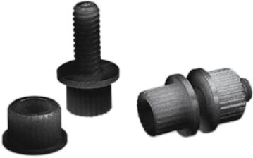 Parts Unlimited Bolt License 100 Pk Black LICENSE PLATE GROUP Parts Unlimited