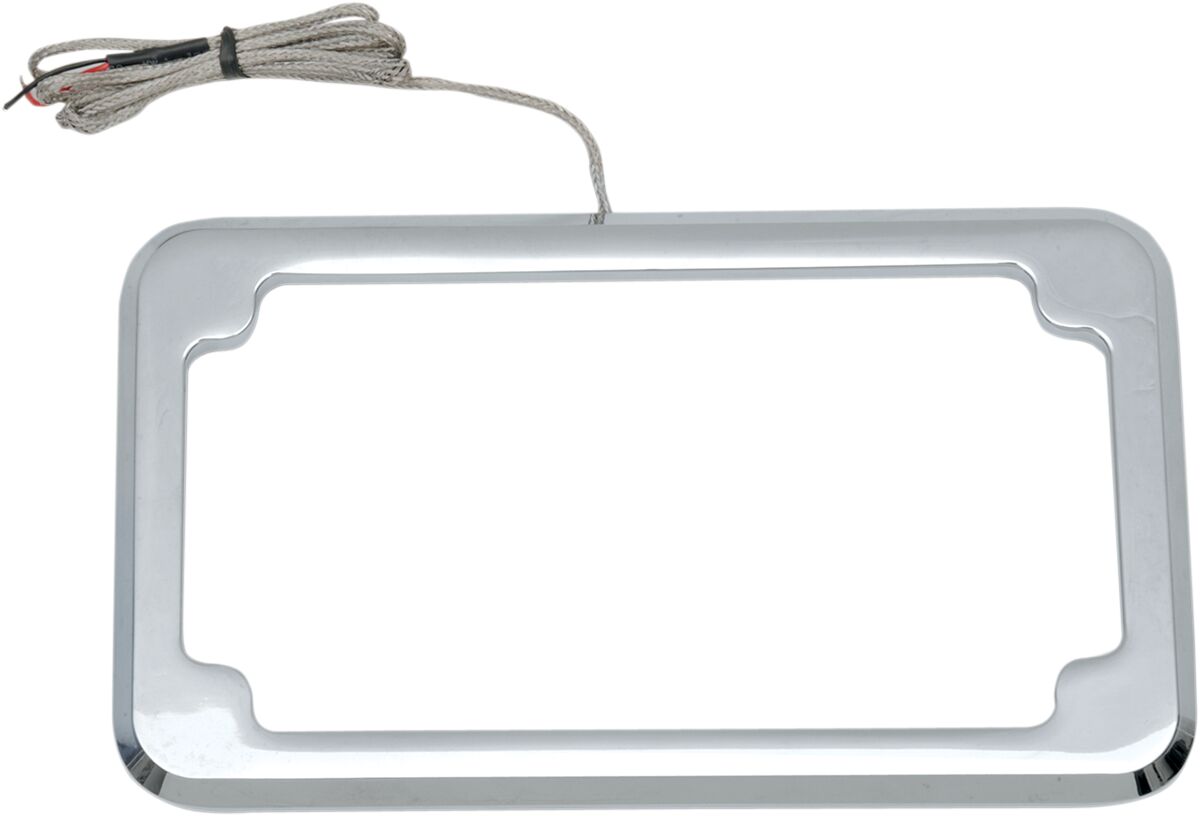 Cycle Visions Frame Plt W/Light Chrome LICENSE PLATE GROUP Cycle Visions