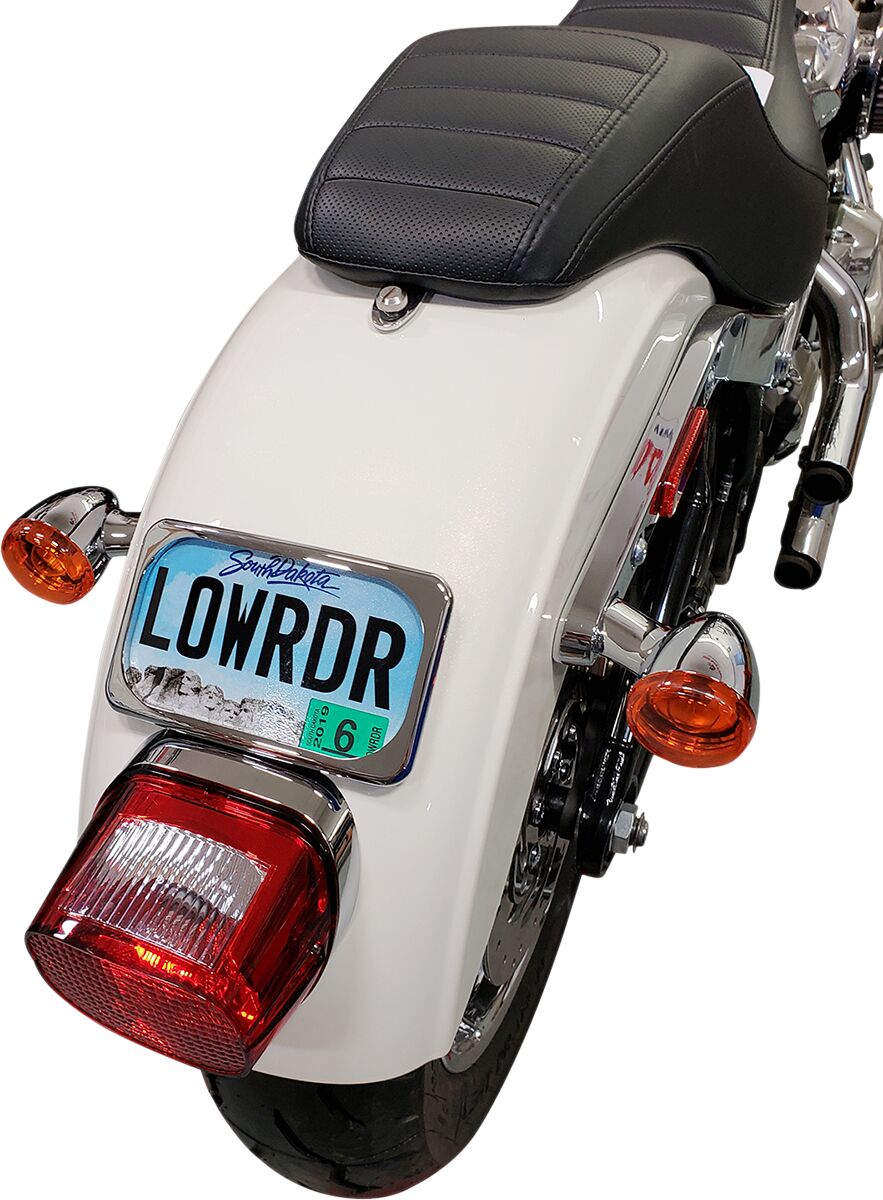 Drag Specialties Mount Lic Plt Radius Wide LICENSE PLATE GROUP Drag Specialties