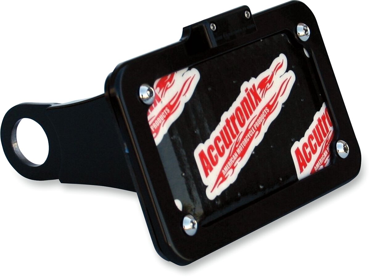 Accutronix Accutronix License Plate Side Mount Black Hd Sportster License Plate Accutronix