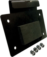 Alloy Art The Down Low Removable License Plate Mount, Black - Touring License Plate Alloy Art