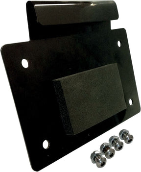 Alloy Art The Down Low Removable License Plate Mount, Black - Touring License Plate Alloy Art