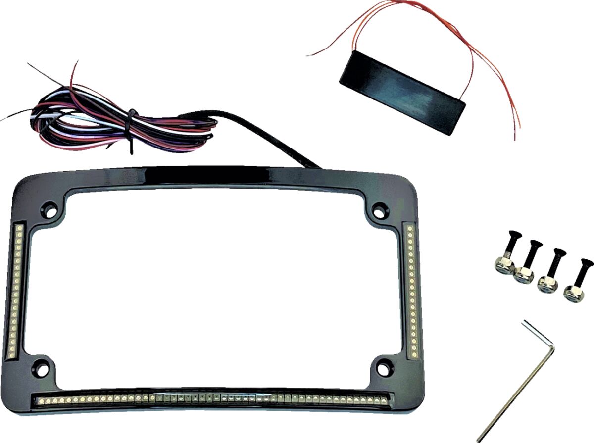 Custom Dynamics Truflex Radius Plate Frame Amb LICENSE PLATE GROUP Custom Dynamics