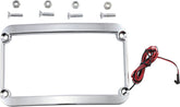 Klock Werks License Plate Frame Lighted Chrome License Plate Klock Werks