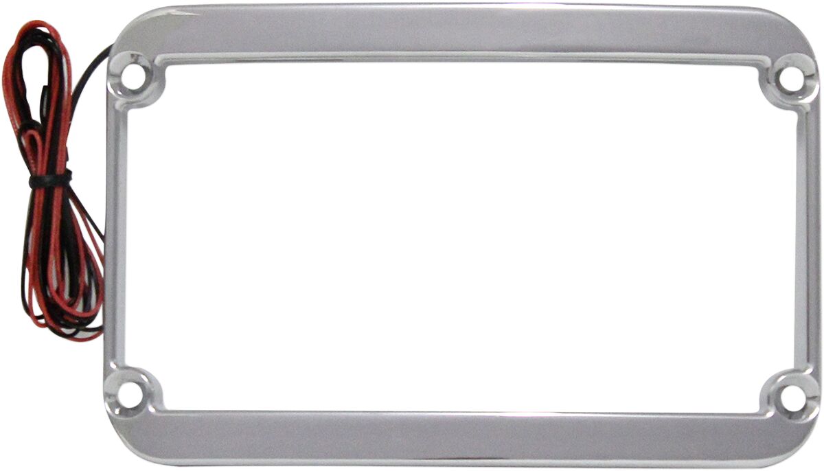 Klock Werks License Plate Frame Lighted Chrome License Plate Klock Werks