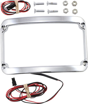 Klock Werks Frame L Plate W/Light Ch LICENSE PLATE GROUP Klock Werks