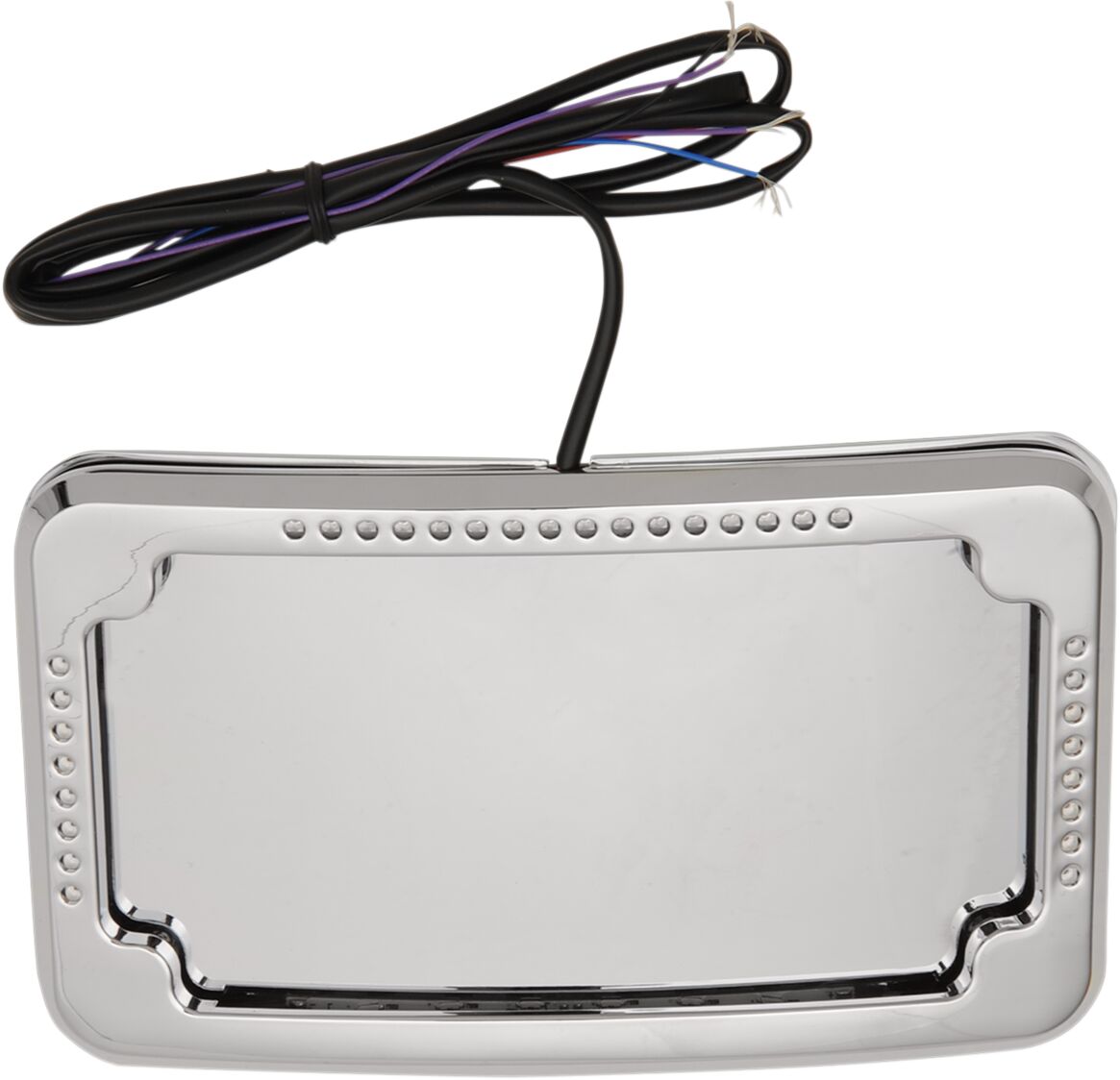 Cycle Visions Frame Lp Slick 3 Hole Chr LICENSE PLATE GROUP Cycle Visions