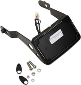 Curved License Mount with Frame, Black - 13-17 Dyna (FXDB/FXDLS) License Plate Cycle Visions