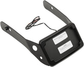 Curved License Mount with Frame, Black - 10-17 Dyna (FXDWG) License Plate Cycle Visions