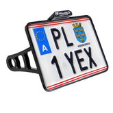Heinz Bikes Side Mount License Plate Holder W/Tl Alu Black (A) (Fl/Fx License Plate Brackets Heinz Bikes