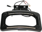 Custom Dynamics License Plate Frame With Auxiliary Run & Brake LEDS, Black - 15-22 Indian License Plate Custom Dynamics
