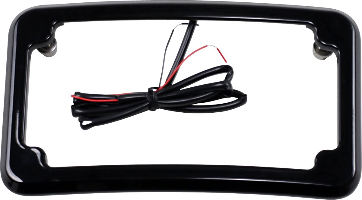 Cycle Visions Frame Lp Bvld Blk License Plate Cycle Visions