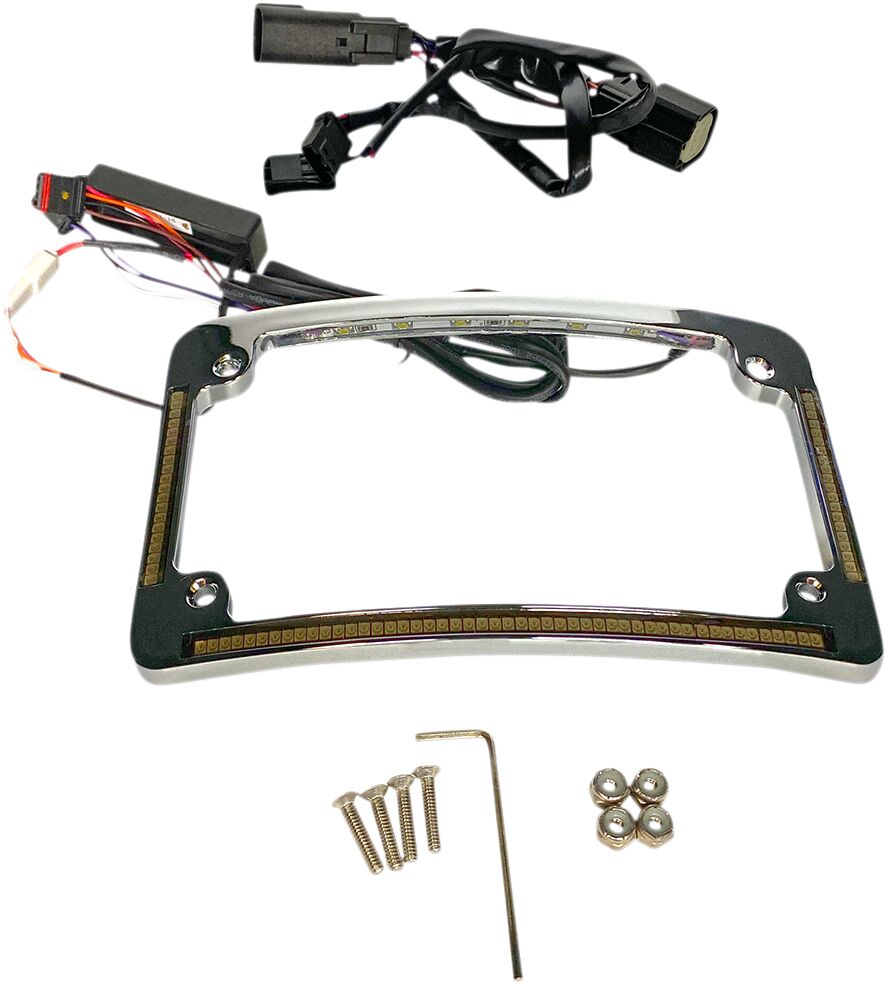 Custom Dynamics Frame Lp Flhr Chrome LICENSE PLATE GROUP Custom Dynamics