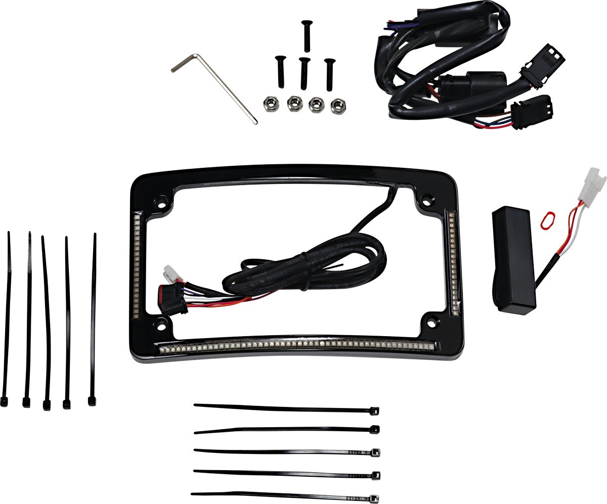Custom Dynamics Frame Lp 10 13 Flhx Black LICENSE PLATE GROUP Custom Dynamics