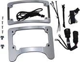 Custom Dynamics Turn Signal Eliminator Kit With Auxiliary LED Plate Frame, Chrome - 14+ Touring License Plate Custom Dynamics