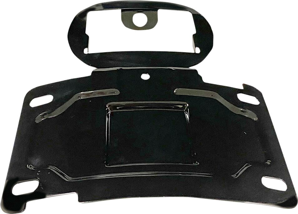 Custom Dynamics License Plate Relocation Mount, Chrome - 14+ Touring License Plate Custom Dynamics