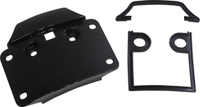 Custom Dynamics Low Profile Mount License Plate, Black - 14+ Touring CVO License Plate Custom Dynamics