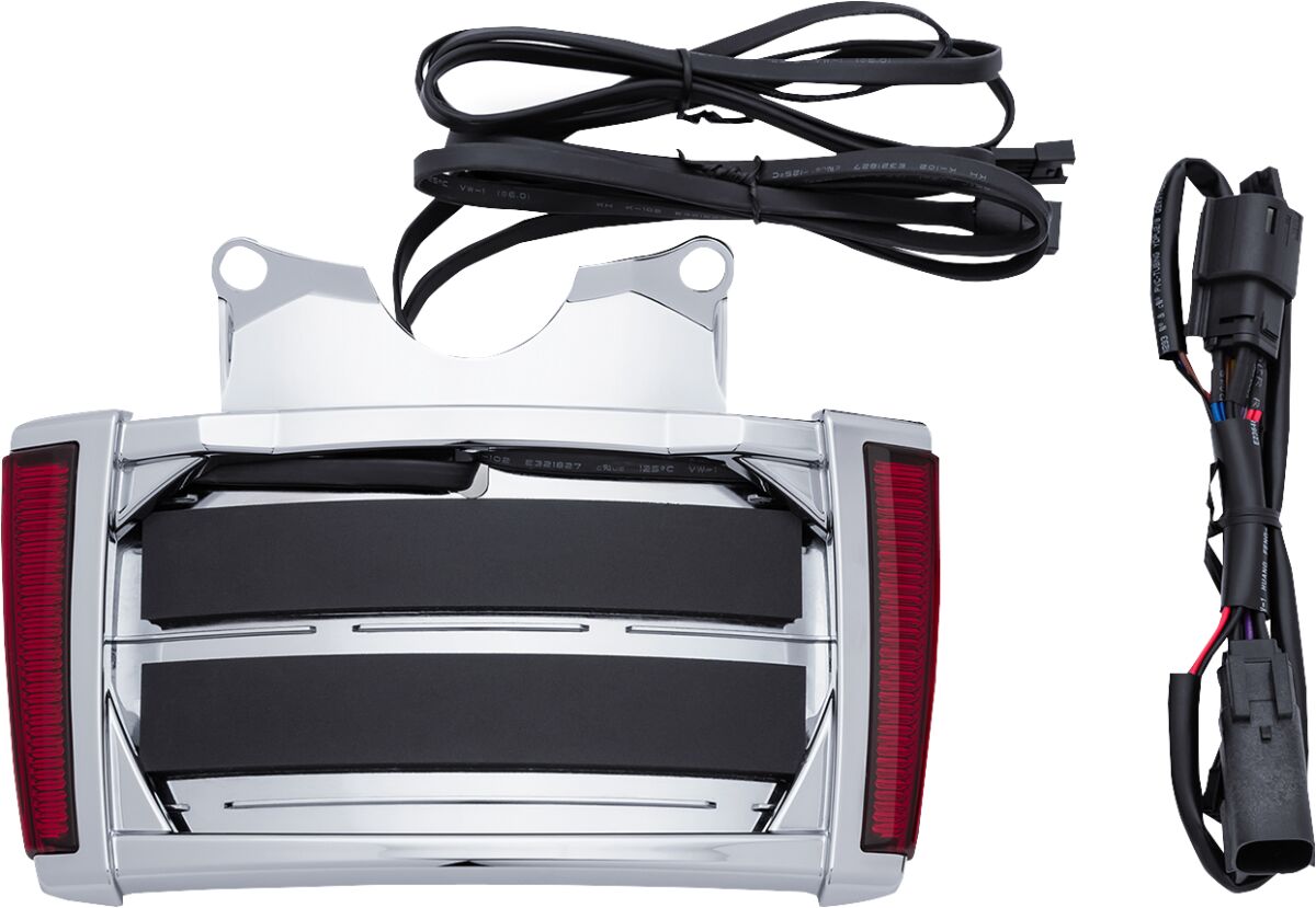 Ciro Frame Lp W/Leds Chr/Red LICENSE PLATE GROUP Ciro