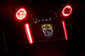 Ciro Frame Lp W/Leds Blk/Red LICENSE PLATE GROUP Ciro