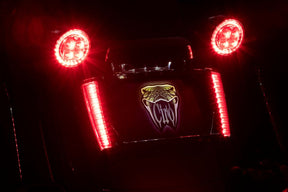 Ciro Frame Lp W/Leds Blk/Red LICENSE PLATE GROUP Ciro