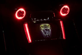 Ciro Frame Lp W/Leds Blk/Red LICENSE PLATE GROUP Ciro