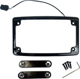 Low Profile LED License Plate Frame, Black - 23+ Touring CVO License Plate Custom Dynamics Default Title