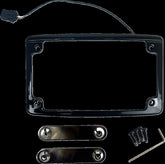 Custom Dynamics Low Profile LED License Plate Frame, Black - 23+ Touring CVO License Plate Custom Dynamics