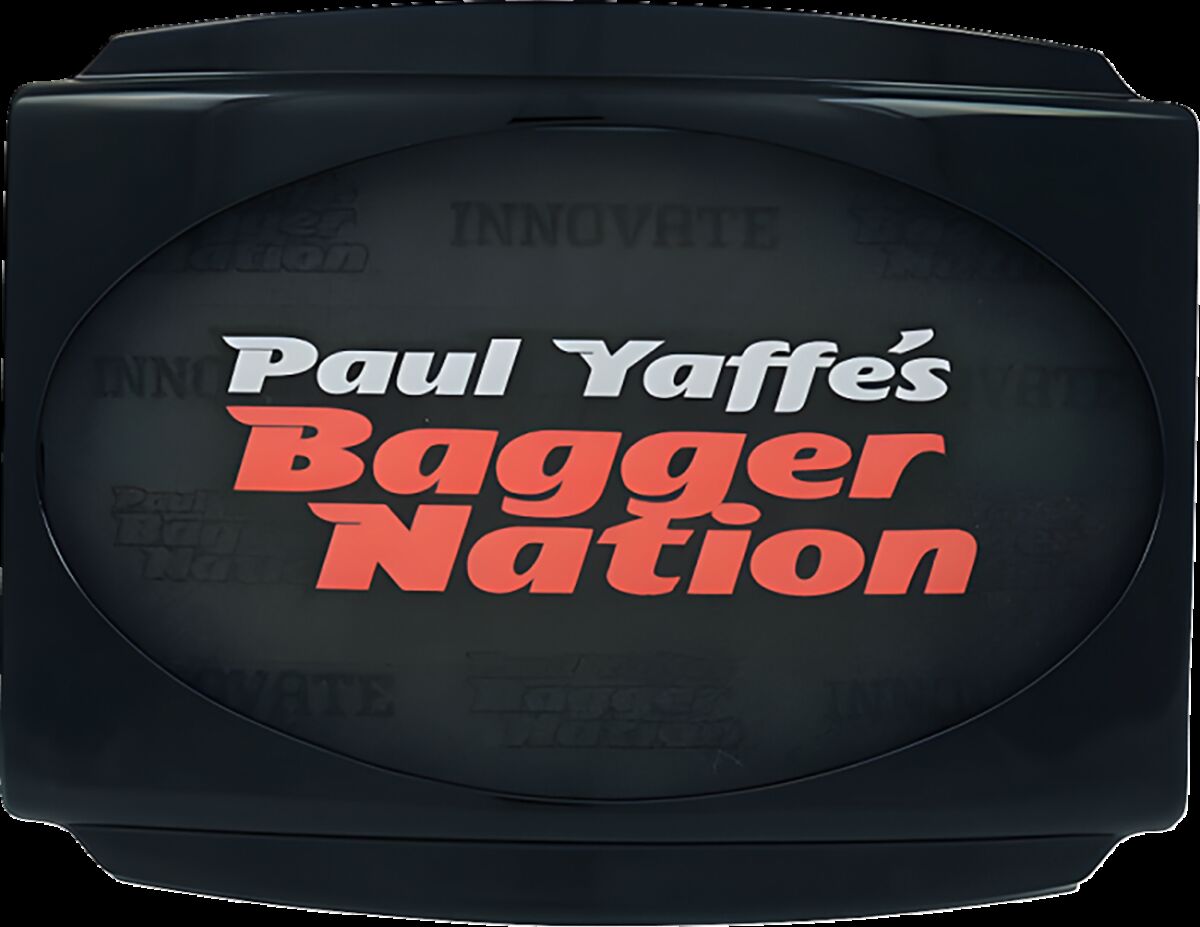Paul Yaffe Bagger Nation Frame License Plate Stealth W/Light Black License Plate Paul Yaffe Bagger Nation