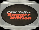 Paul Yaffe Bagger Nation Frame License Plate Stealth W/Light Chrome License Plate Paul Yaffe Bagger Nation