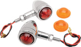 Drag Specialties Light Mini Bullet Ambr/Rd Light Accessory Drag Specialties