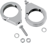 Drag Specialties Turn Signal Fork Clamps 49 Mm Chrome Light Accessory Drag Specialties