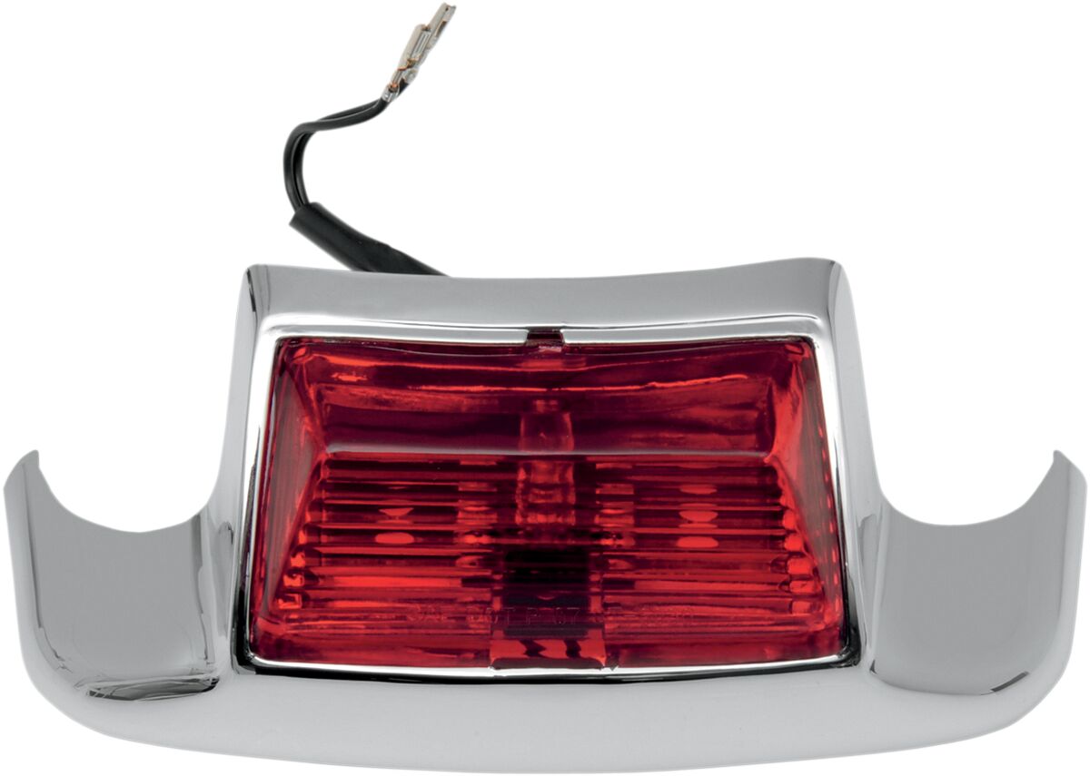 Drag Specialties Rear Fender Tip Light Red Lens Chrome Light Accessory Drag Specialties