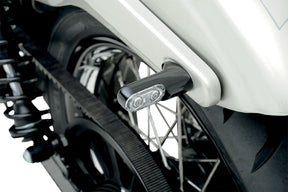 Turn Signal Direct Bolt On, Black With Red Light Turn Signals Arlen Ness