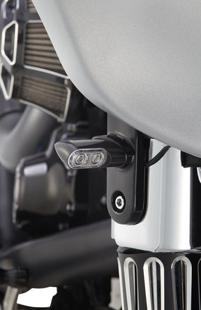 Turn Signal Direct Bolt On, Black - Touring Turn Signals Arlen Ness