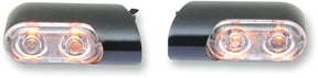 Arlen Ness Turn Signal Direct Bolt On, Black - Touring Light Accessory Arlen Ness