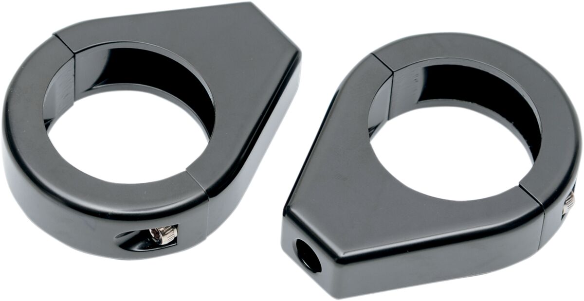 Drag Specialties Turn Signal Fork Clamp 39 Mm Black Light Accessory Drag Specialties