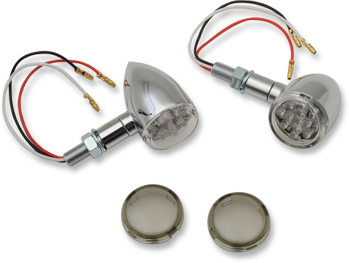 Drag Specialties Light Chr Rd Led Clr/Smk ACCESSORY LIGHT GROUP Drag Specialties