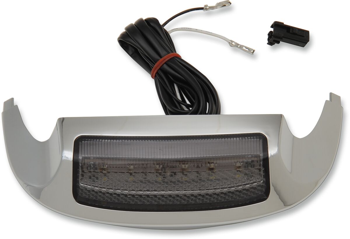 Drag Specialties Led Front Fender Tip Light Chrome/Smoke/White Light Accessory Drag Specialties