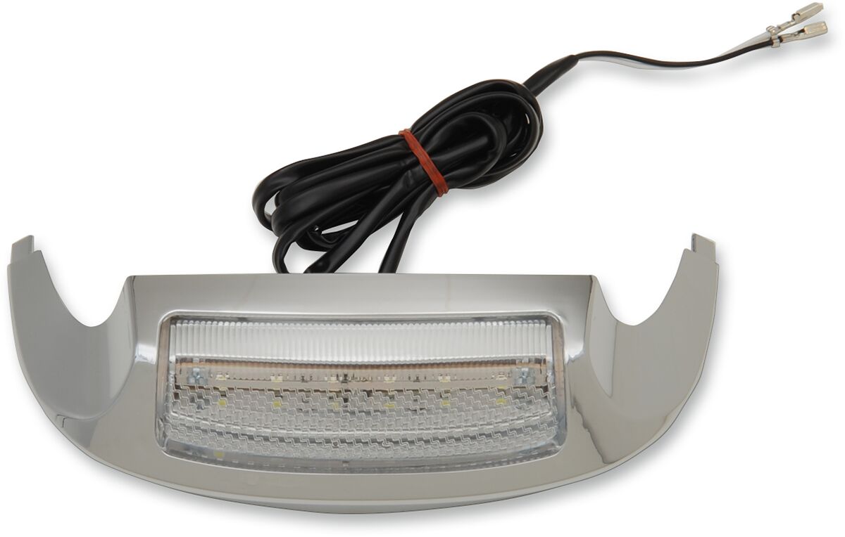 Drag Specialties Led Front Fender Tip Light Chrome/Clear/White Light Accessory Drag Specialties