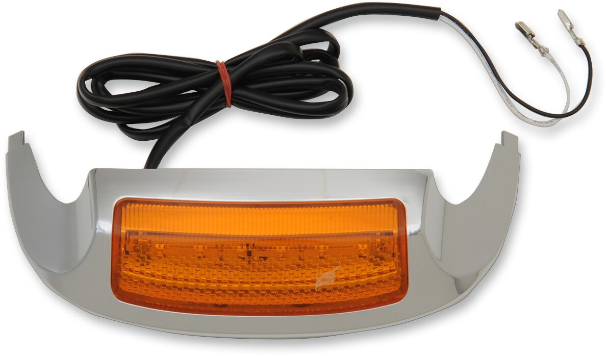Drag Specialties Led Front Fender Tip Light Chrome/Smoke/White Light Accessory Drag Specialties