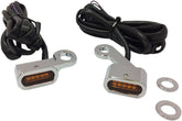 Drag Specialties Lights Marker Handlebar Chrome/Amber Led Light Accessory Drag Specialties