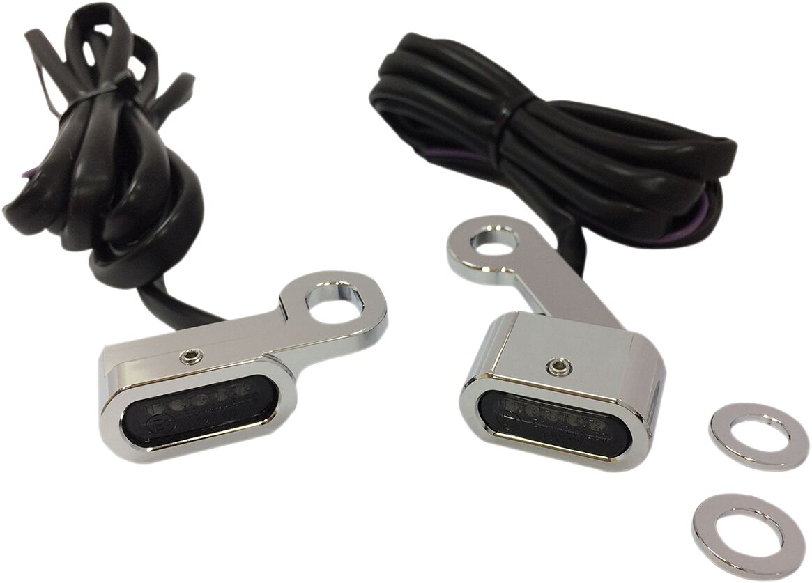Drag Specialties Lights Marker Handlebar Chrome/Smoke Led Light Accessory Drag Specialties