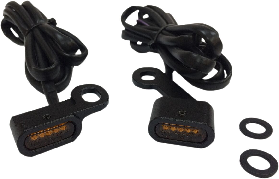Drag Specialties Lights Marker Handlebar Black/Amber Led Light Accessory Drag Specialties