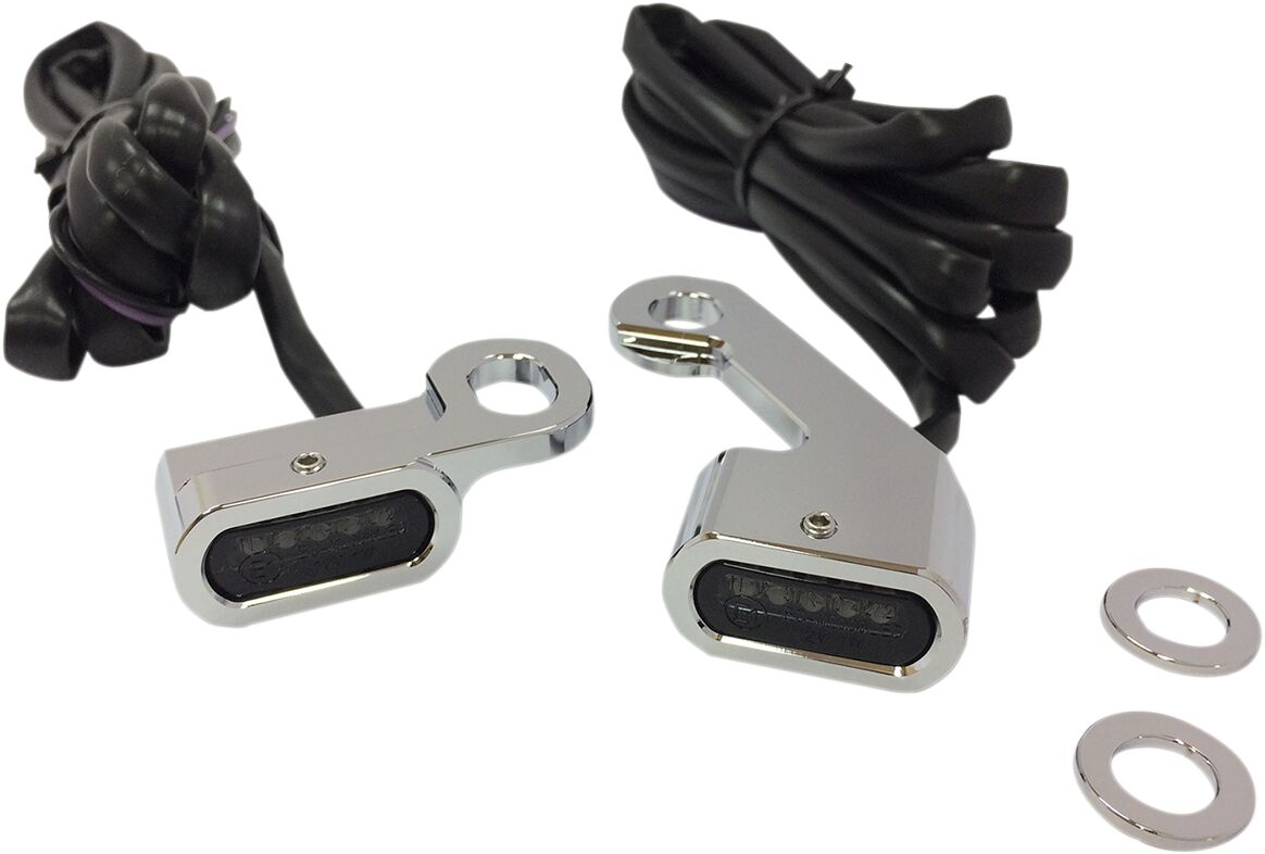 Drag Specialties Lights Marker Handlebar Chrome/Smoke Led Light Accessory Drag Specialties