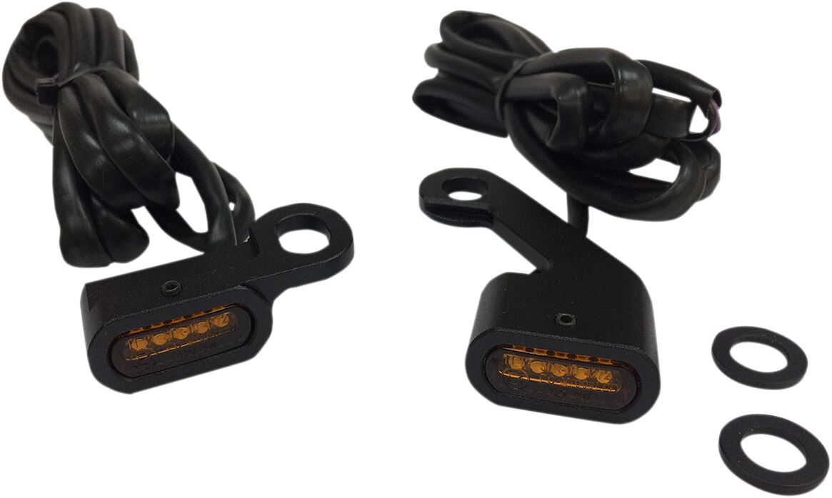 Drag Specialties Lights Marker Handlebar Black/Amber Led Light Accessory Drag Specialties