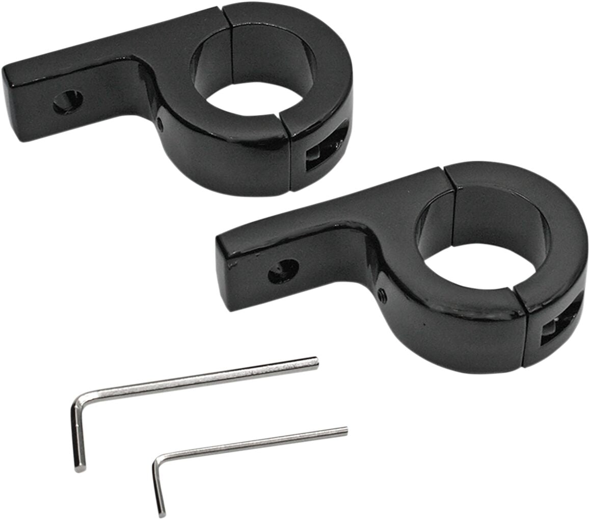 Custom Dynamics 1.25 Clamp Black Pair ACCESSORY LIGHT GROUP Custom Dynamics
